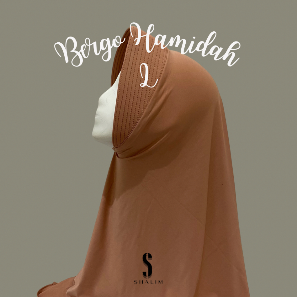 Jilbab Instan | Bergo Hamidah L | Jilbab Instan | Kerudung Instan | Ukuran L