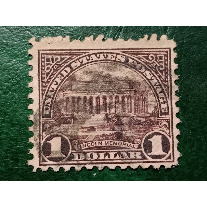 

Prangko USA 1 Dollar Lincoln Memorial Tahun 1923 Used