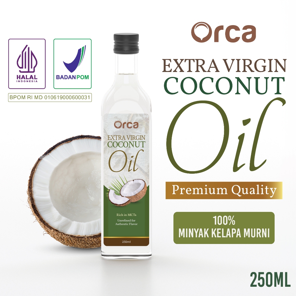 

EXTRA VIRGIN COCONUT OIL ORCA (Untuk Masak, Diminum) - 250 ml