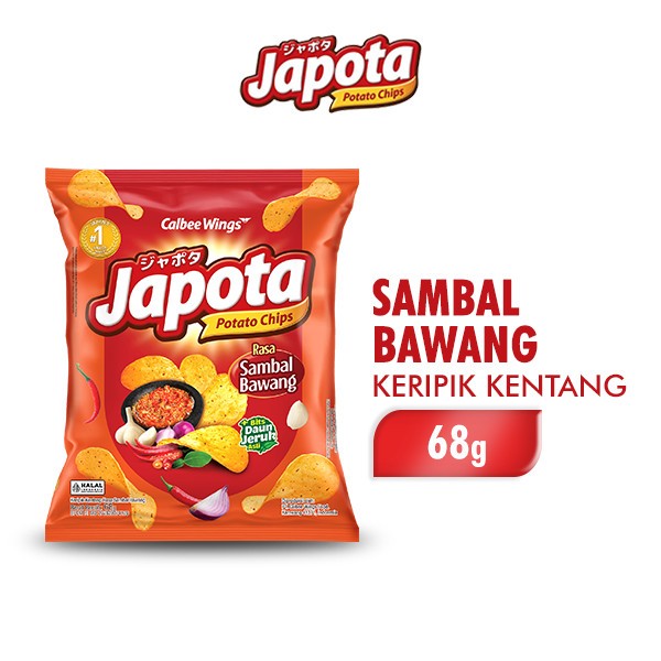 

Japota Keripik Kentang Sambal Bawang Kemasan 68 gram Murah & Hemat