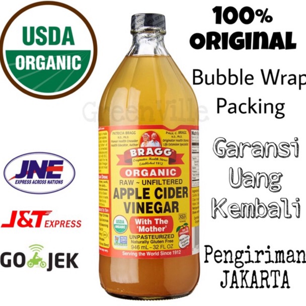 

READY STOK Bragg Apple Cider Vinegar 946ml Cuka Apel Organik