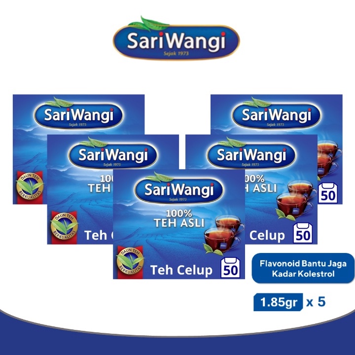 

BEST SELLER Sariwangi Teh Hitam Asli 185g Isi 5 Multipack Isi 5