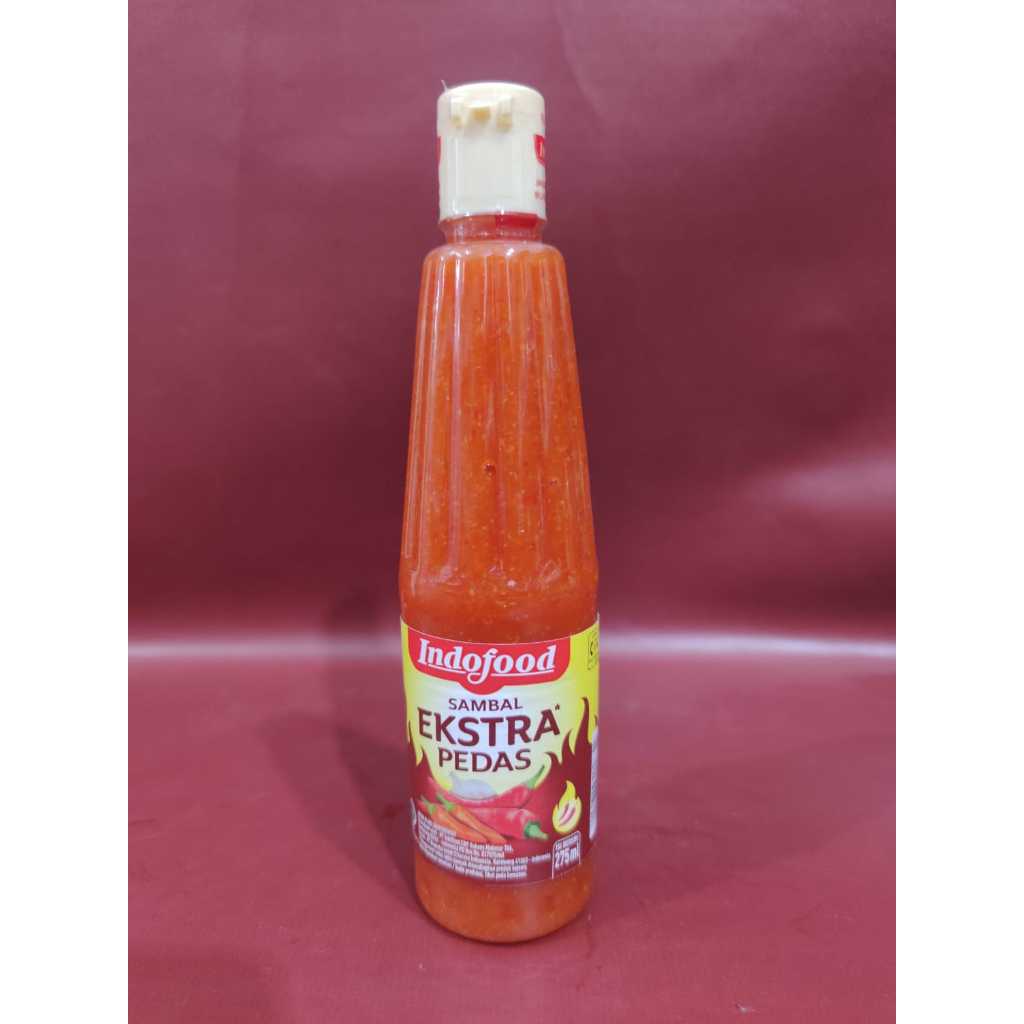 

Indofood Sambal Extra Pedas 275ml - Saus Sambal EXtra Pedas