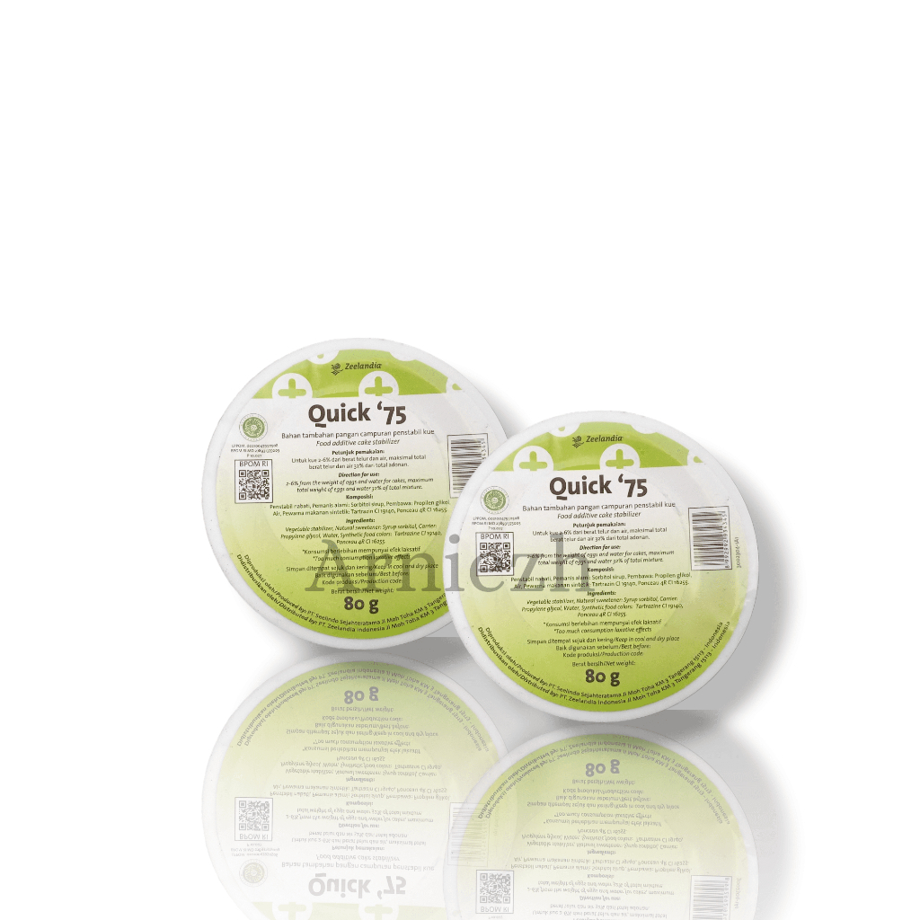 

Zeelandia Quick 75 80 Gr (pengembang, emulsifier)