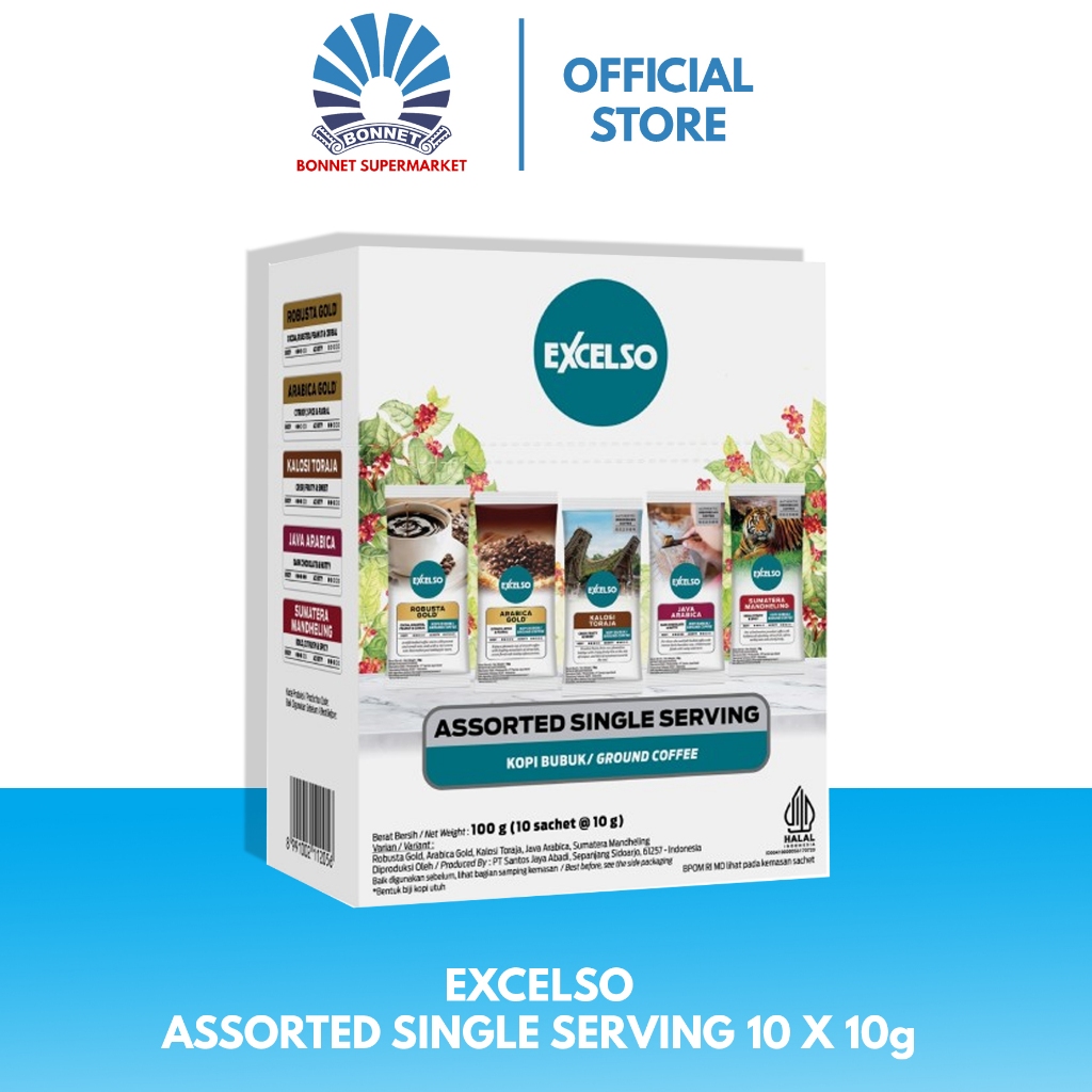 

Excelso Assorted Single Serving 100gr ( 10 X 10gr )