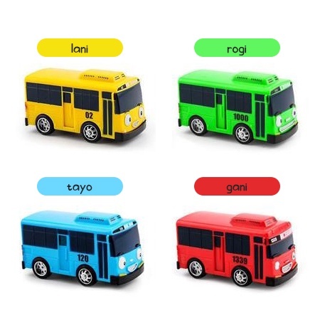 Mainan mobil TAYO SLIDING DOOR the little bus / mobil tayo / bis tayo pull back mainan mobil tayo