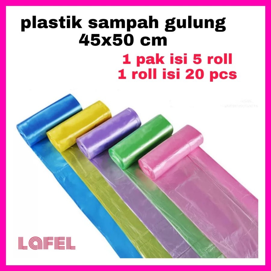 Plastik Sampah Gulung Tipis Kuat Garbage Bag Plastic Roll 20 pieces