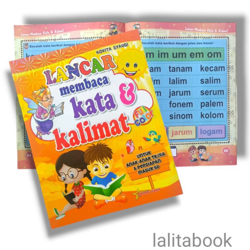 BUKU ANAK TK PAUD/BELAJAR MEMBACA KATA&KALIMAT