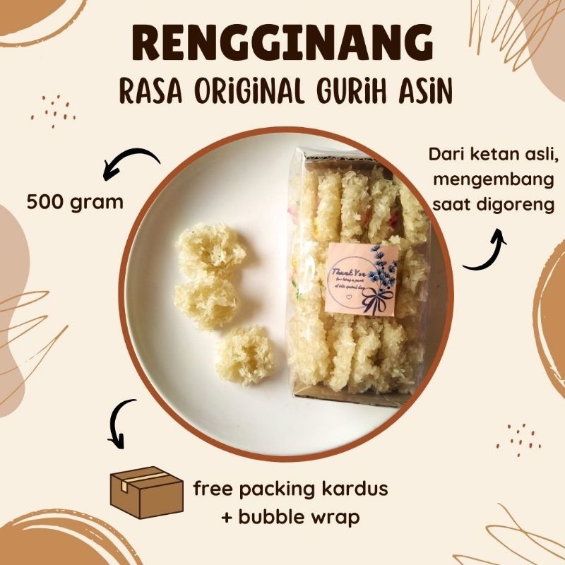 

RENGGINANG MENTAH RENGGINANG KETAN JUMPUTAN 500 GRAM RASA ORIGINAL