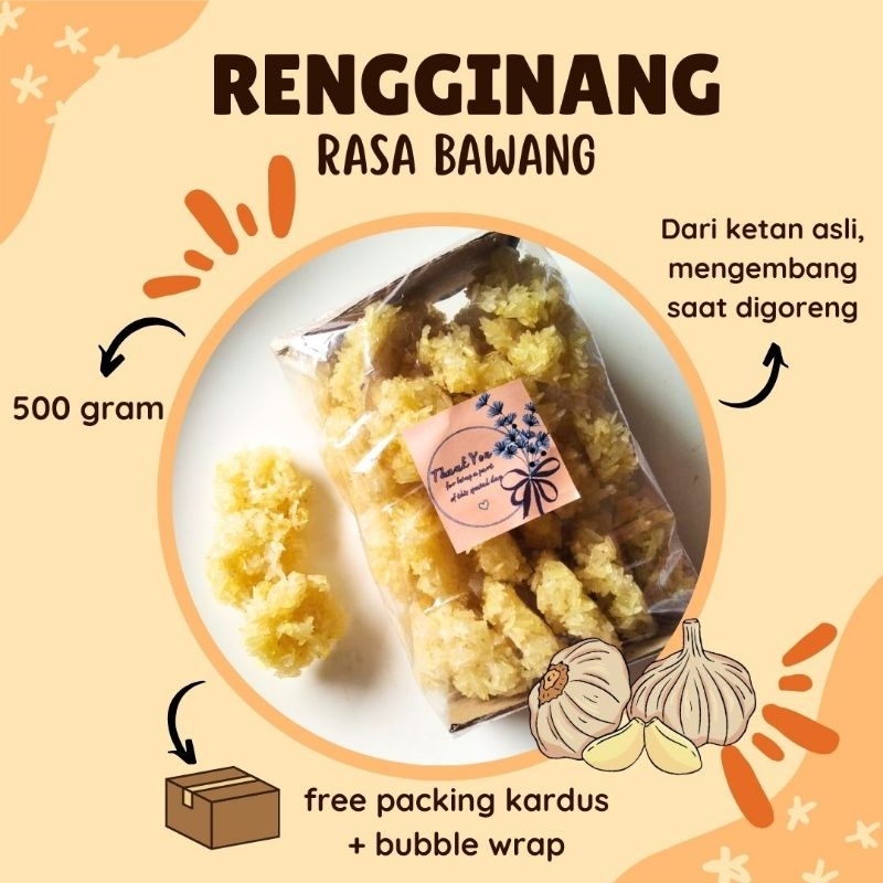 

RENGGINANG MENTAH RENGGINANG KETAN RASA BAWANG 500 GRAM