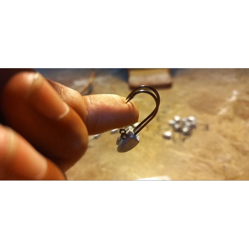 Jig head handmade, 4,2gr dan 2,8gr hook VMC