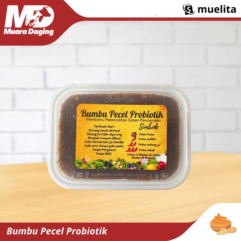 

MD KITCHEN Bumbu Pecel Probiotik 250-275gr - KACANG DIAKTIVASI!! TANPA MS GULA REFINASI & PENGAWET
