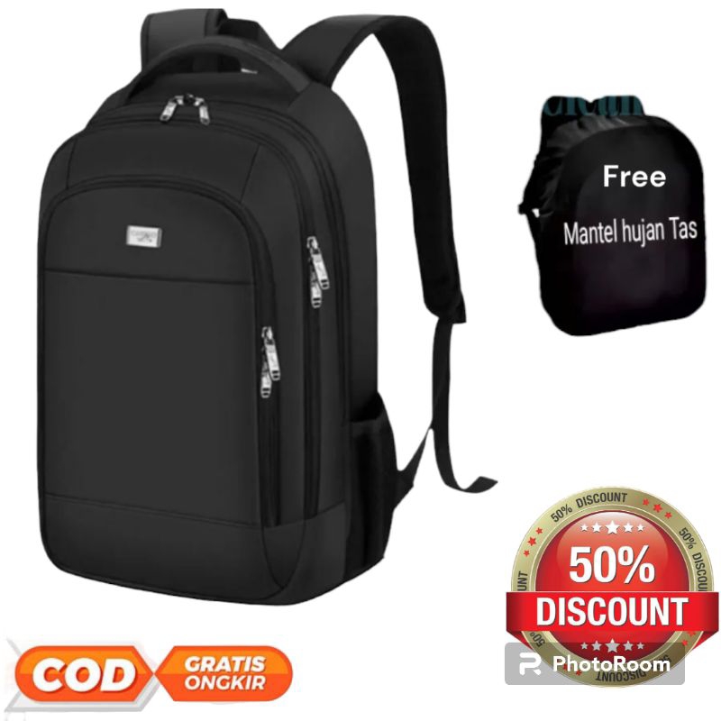 DISKON 51℅ TAS RANSEL PRIA TERDIRI 3 SLOT TAS SEKOLAH SD SMA SMA KULIAH TAS PUNGGUNG 44X30X15