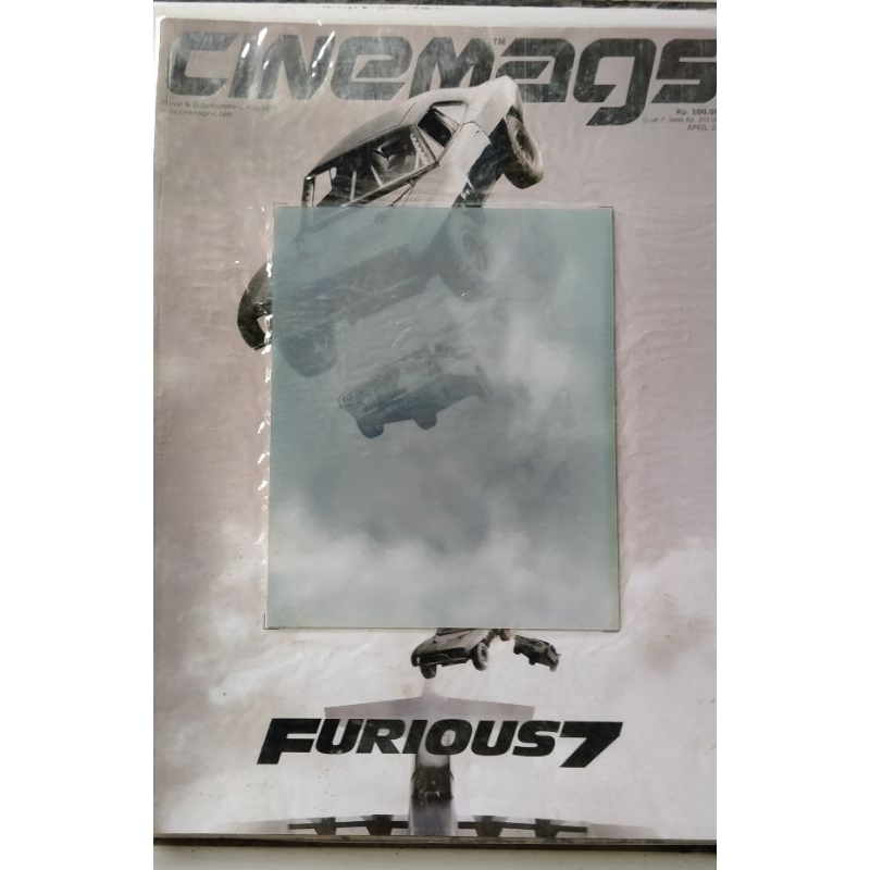 Majalah Cinemags Fast and Furious 7 ( bonus Hot wheels)
