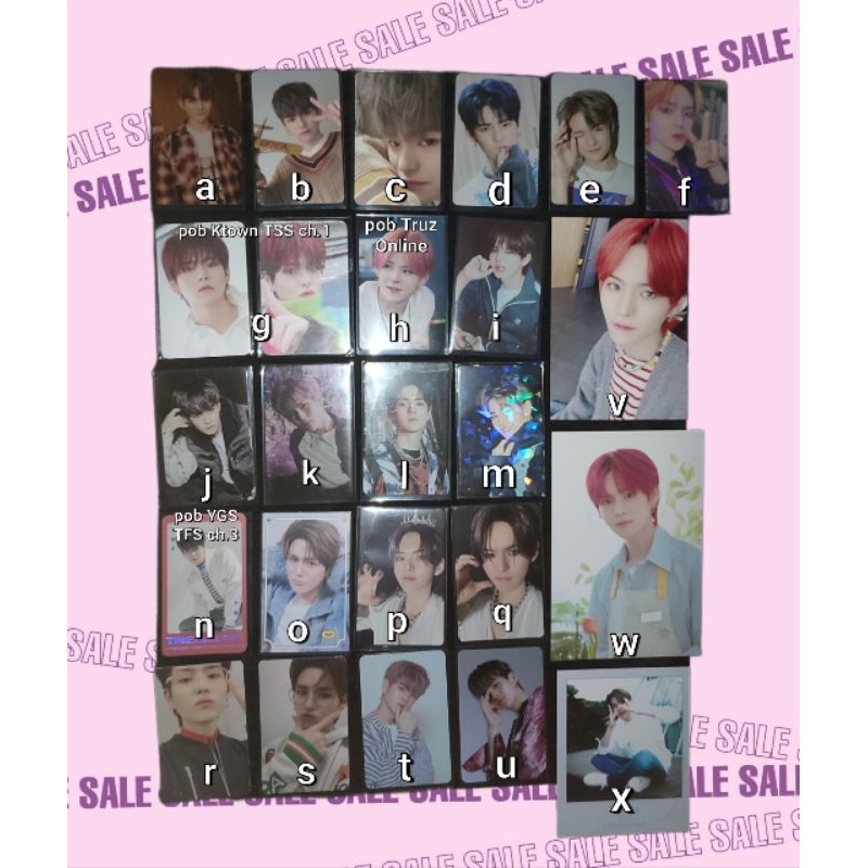 Photocard Yoshi Treasure POB Benefit Ktown Set Pesawat Wink Boboan Bibir Kempi Preman Specs Pout YGS