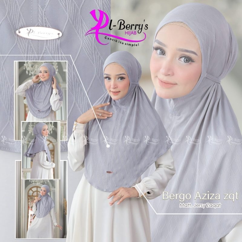 HIJAB INTAN NON PET TALI MATT JERSEY BY EL BERRY'S HIJAB - BERGO AZIZA