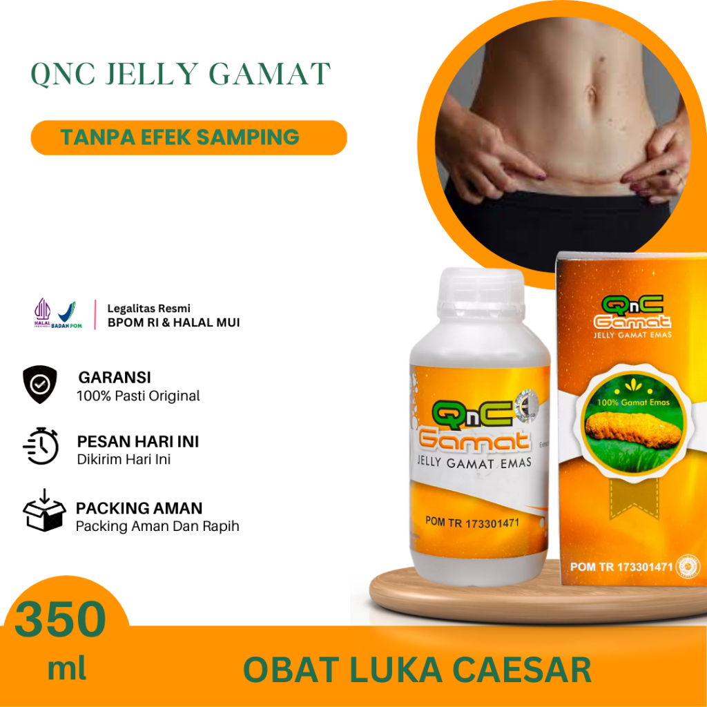 Obat Luka Caesar, Luka Menonjol Koreng Operasi Caesar, Luka Operasi Caesar, Pengering Luka Jahitan O