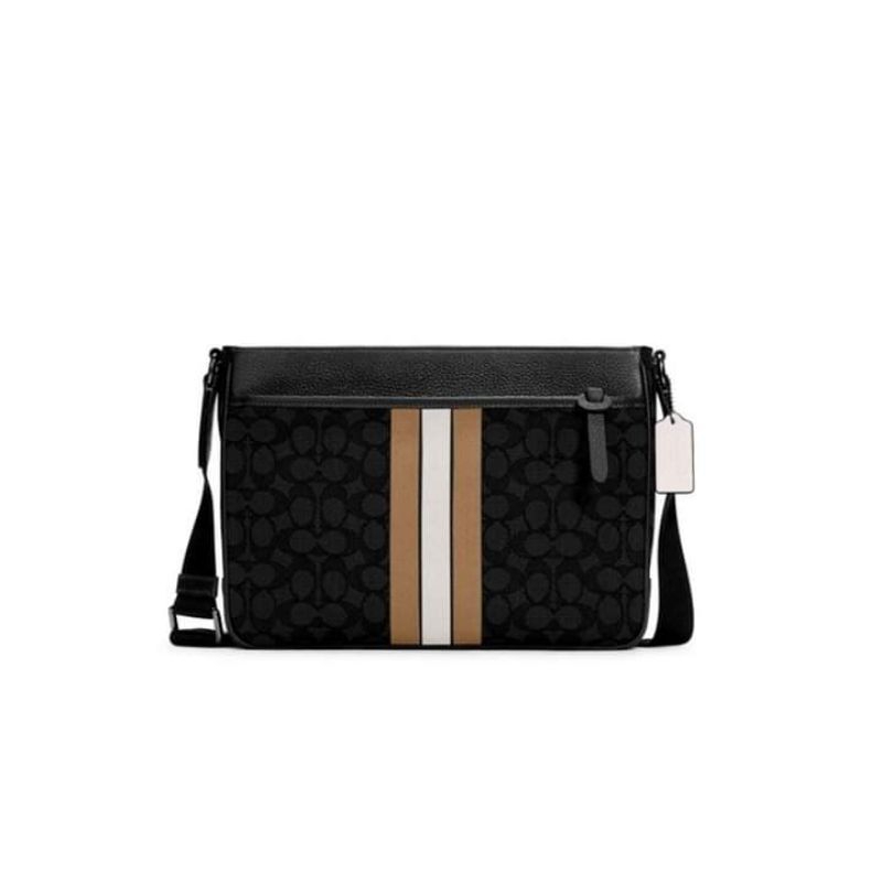 TAS PRIA COC 5291 ORIGINAL MENS BAG SLING BAG VARSITY STRIPE THOMPSON