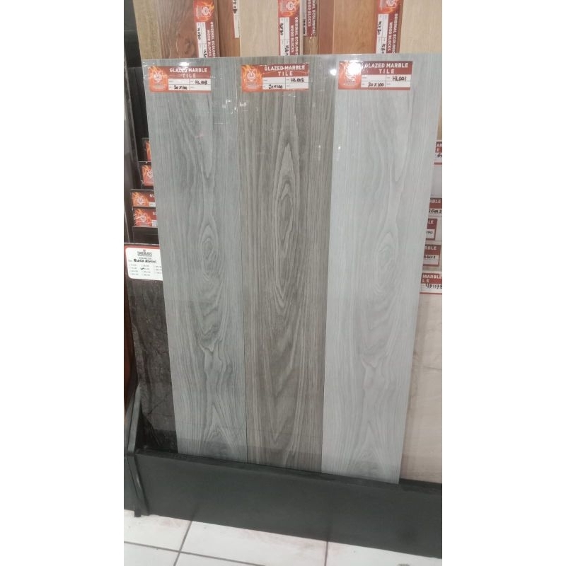 GRANIT TORCH 20X100 MOTIF KAYU GLOSY HL001, 002 ,003 CUTTING