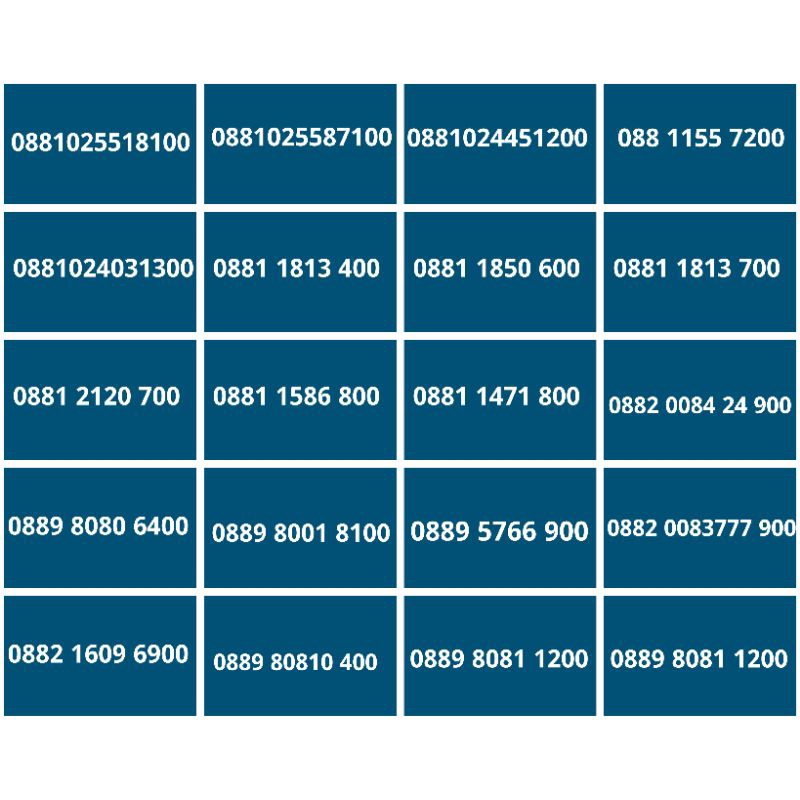 Nomor Cantik 11 digit Ratusan Smartfren