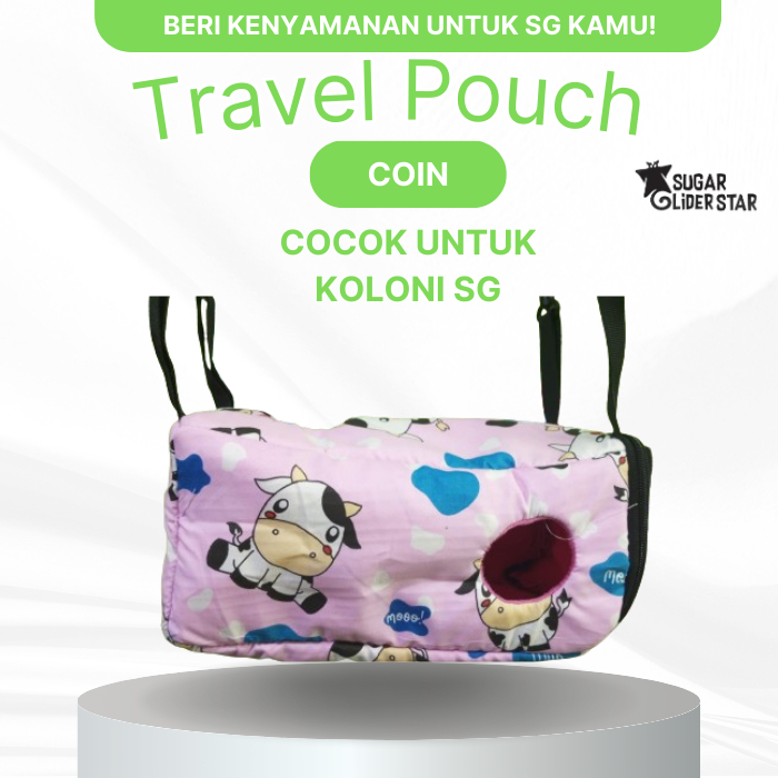 SUGAR GLIDER STAR Sleeping Pouch COIN Tempat Tidur Sugar Glider 25X14X14