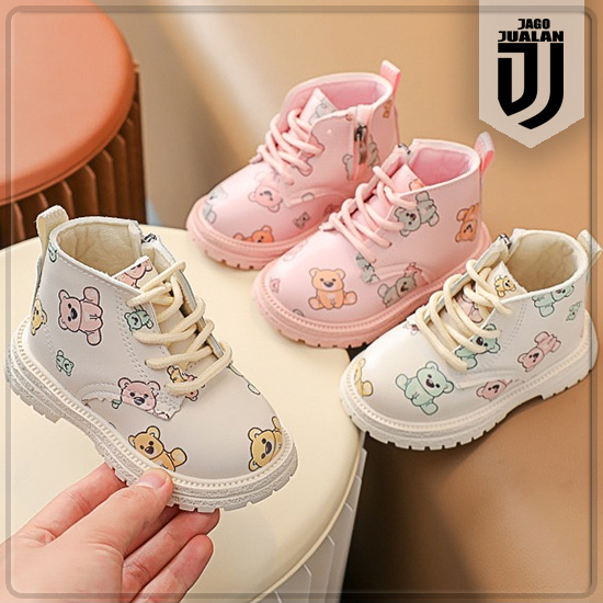 Sepatu Boots Tali Resleting Anak usia 1 2 3 4 5 tahun / Sepatu Boots Anak Laki Laki Perempuan Motif 
