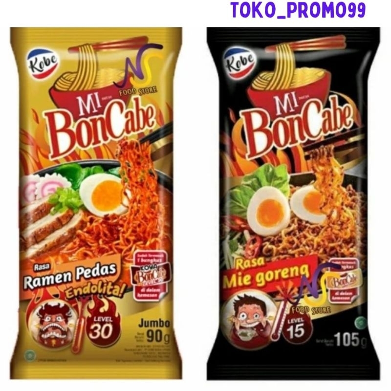 

mie instan bon cabe 90 gram (goreng/ramen kuah)