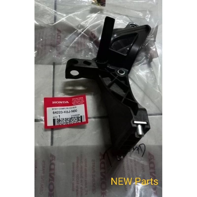 DUDUKAN RANGKA TAMENG LAMPU DEPAN NOMOR PLAT GENIO JENIO 2019 2020 2022 2023 2024 2025 .64223K0JN00 