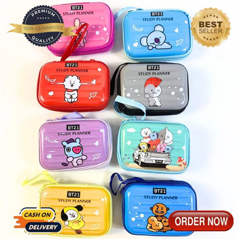 DOMPET KOIN KOTAK DOMPET CHARGER KARAKTER BTS / MINI KOPER KPOP BT21 LUCU IMUT KD91