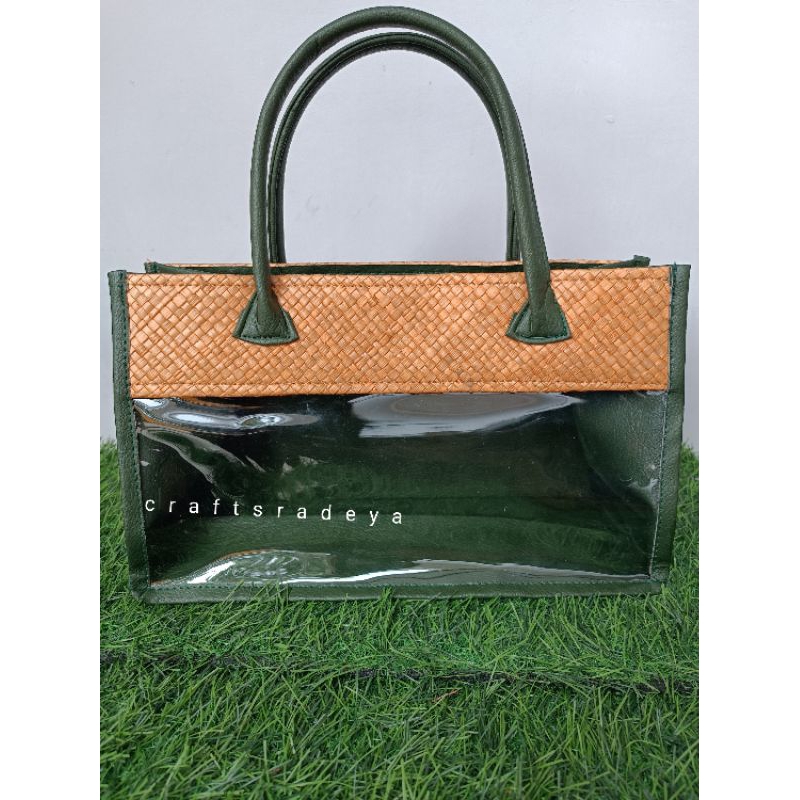 

iDk90 Tas Mika 301218 Anyaman / Tas hampers toples jar biggy /parcel souvenir Hajatan Pesta Premium