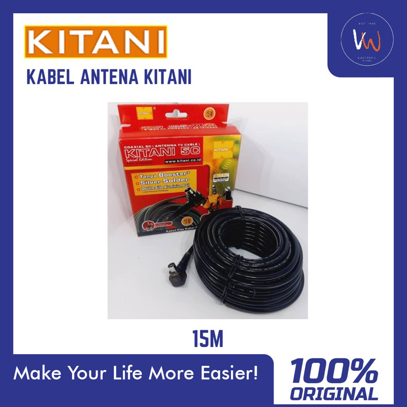 Kabel Antena Kitani 15 meter / Kabel Antena Tv