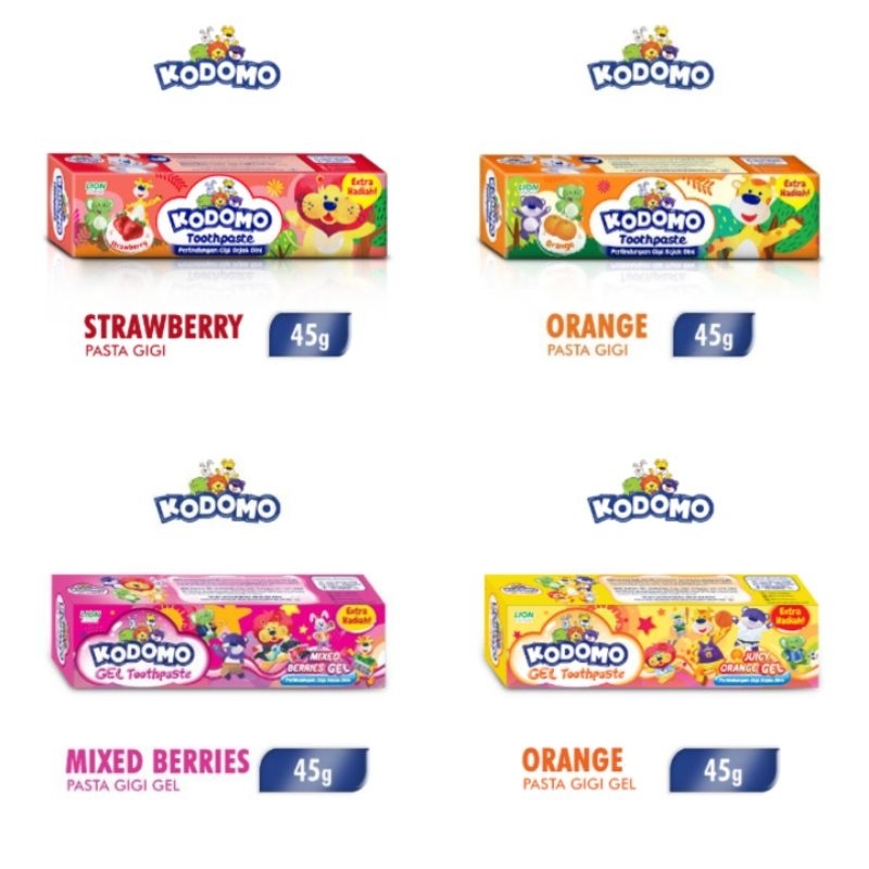 Kodomo Pasti Gigi & Pasta Gigi Gel 45 Gram / Pasta Gigi Anak & Pasta Gigi Gel Kodomo