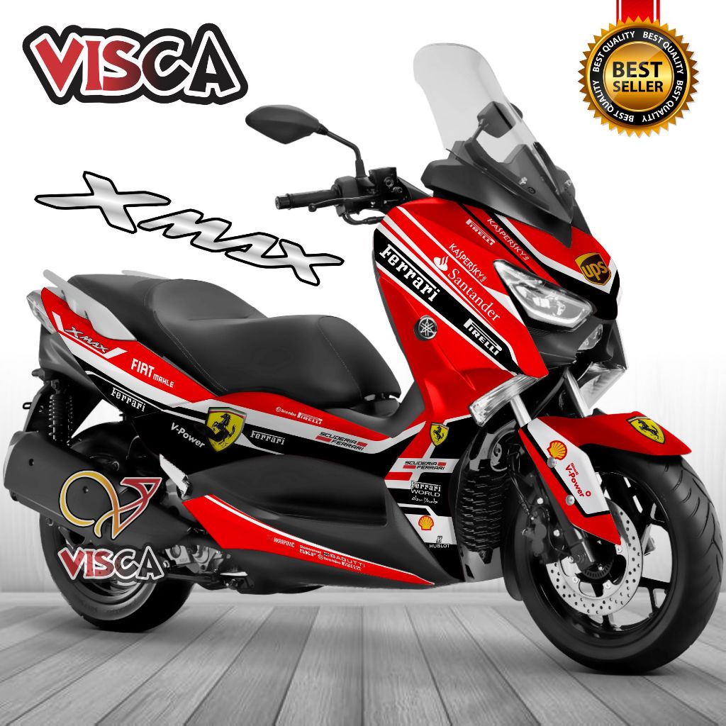 Decal XMAX 250 Full Body Dekal XMAX 250 Stiker XMAX 250 Variasi Full Body Striping XMAX 250 Variasi 