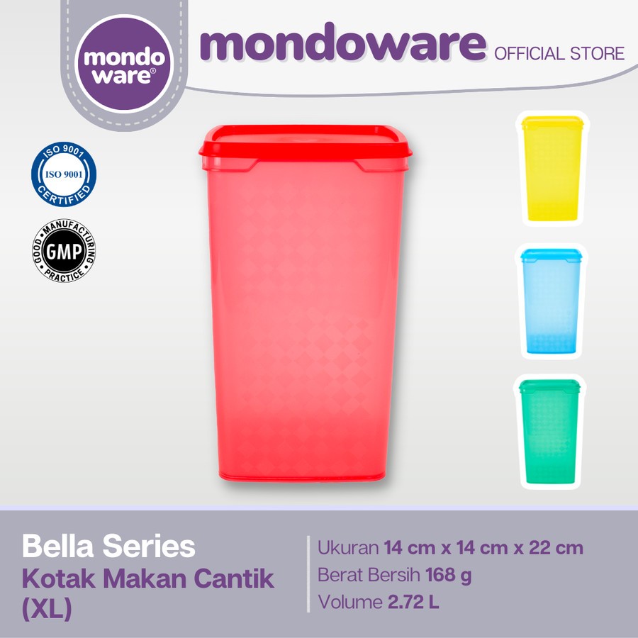 KOTAK SEGI MONDOWARE 3 LITER / STOPLES SEGI 3L - TWINPAN
