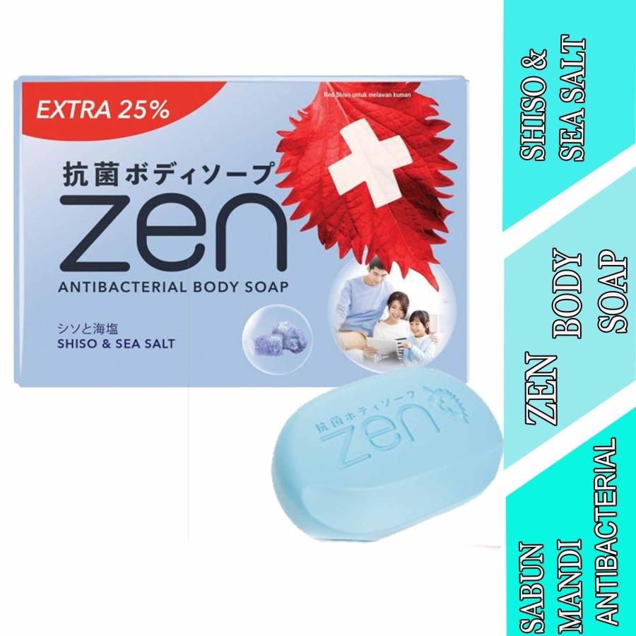 Shiso & Sea Salt - Zen Bar Soap - Sabun Mandi Antibacterial - 80gr