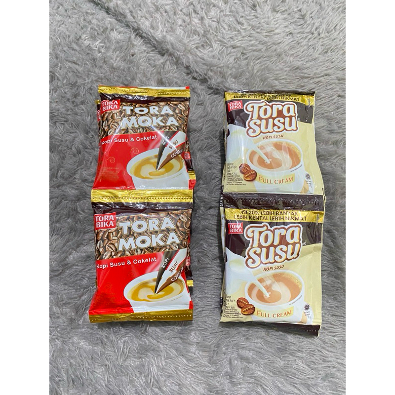 

kopi torabika mocca dan susu renteng isi 10pcs