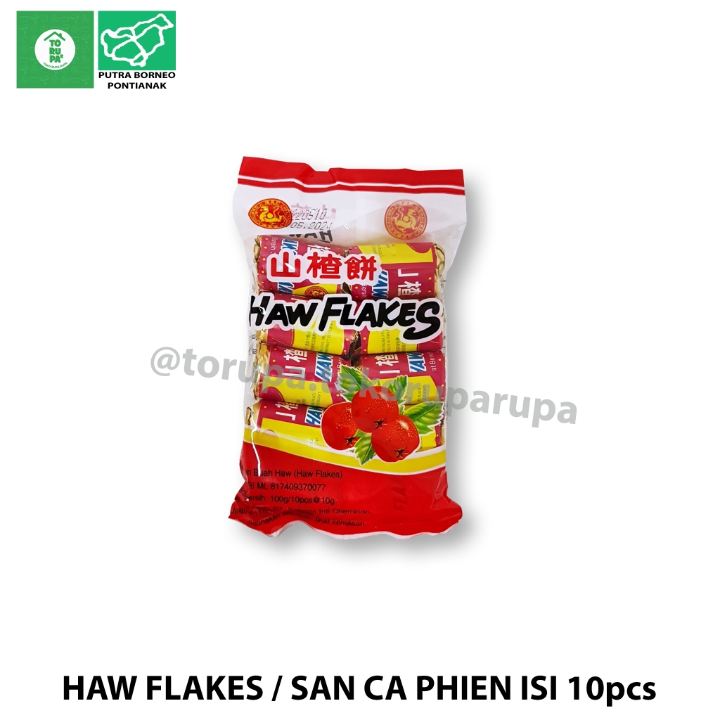 

Manisan Sanca Haw Flakes Koin Kecil 10pcs / Sancapiang / Manisan Buah Haw Makanan Ringan Halal