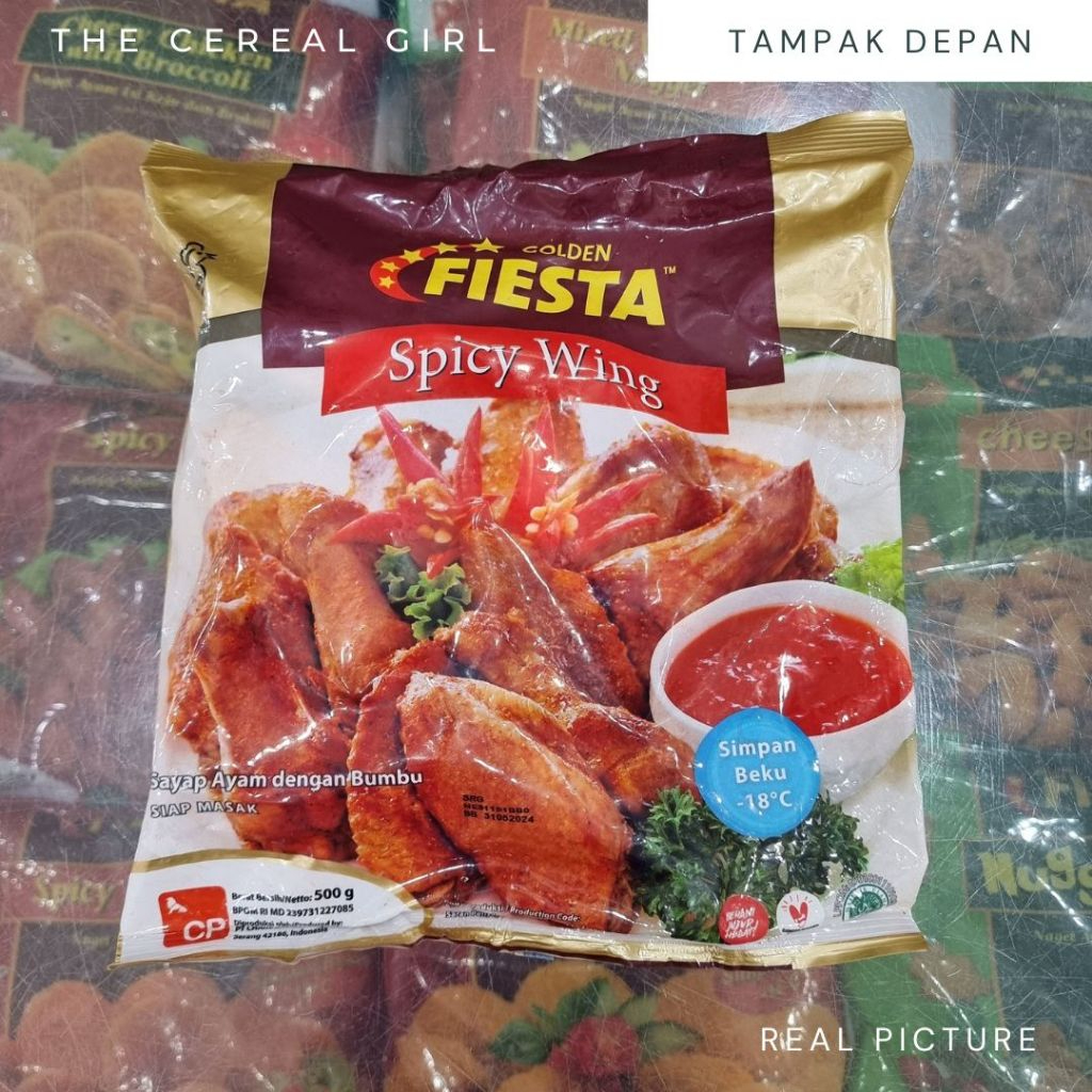 

[KONDISI BARU - 100% ORIGINAL] GOLDEN FIESTA Spicy Wing 500gr - Sayap Ayam dengan Bumbu