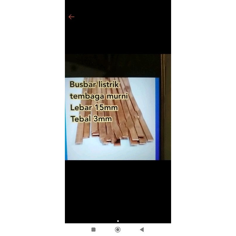 BUSBAR TEMBAGA 3X15X100 RAIL COPPER