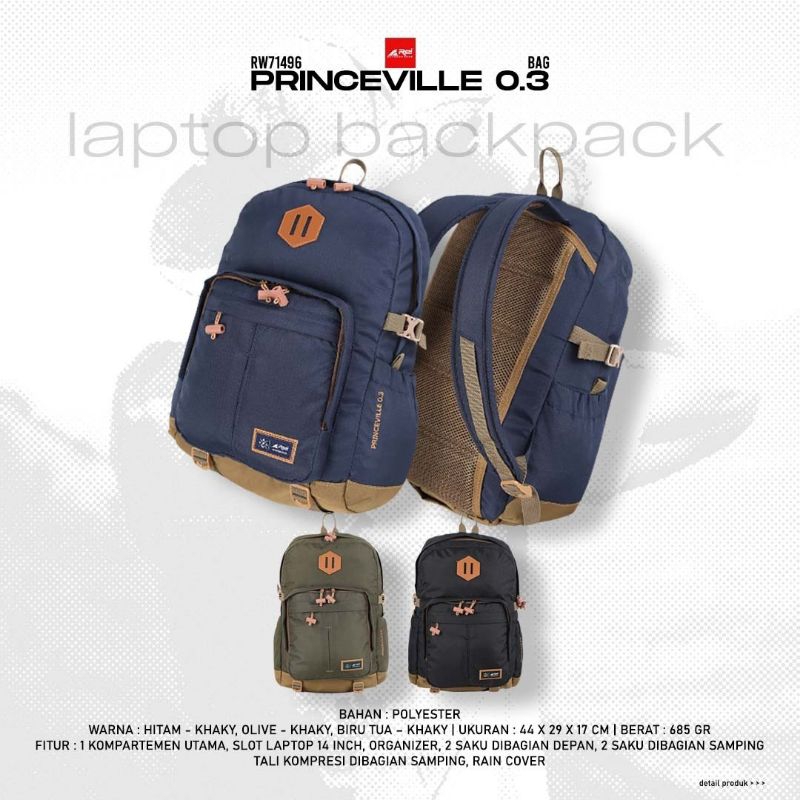 Tas Ransel Pria Princeville 0.3 Daypack Tas Laptop Arei Outdoorgear