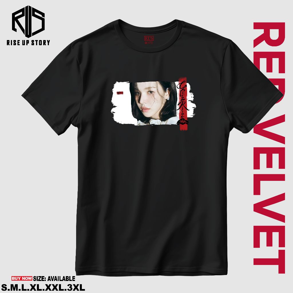 [RiseUp Story] T-SHIRT KAOS KATUN DISTRO MURAH PRIA WANITA BAJU K-POP RED-VEL-VET WENDY CHILL KILL