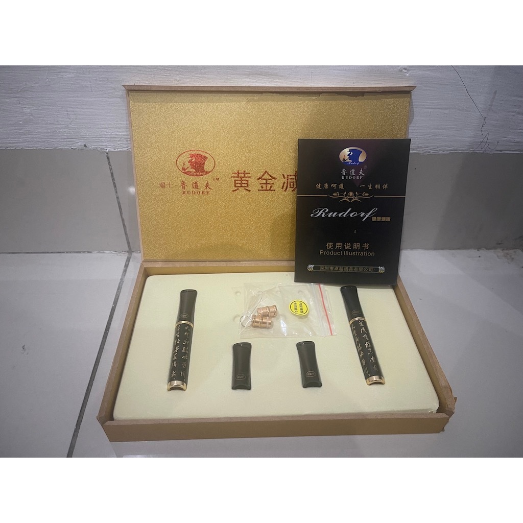 RUDORF RV8 PIPE HOLDER PIPA FILTER SARINGAN ASAP PERMANEN isi 2 TANPA KARET SEAL KHUSUS 8MM 6MM