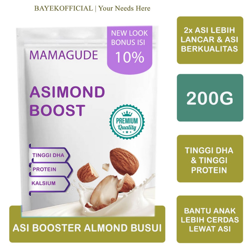 Almond Milk Booster Asi Boster Susu Almond Asi Booster Ibu Menyusui Asi Boster Pelancar Asi Booster 