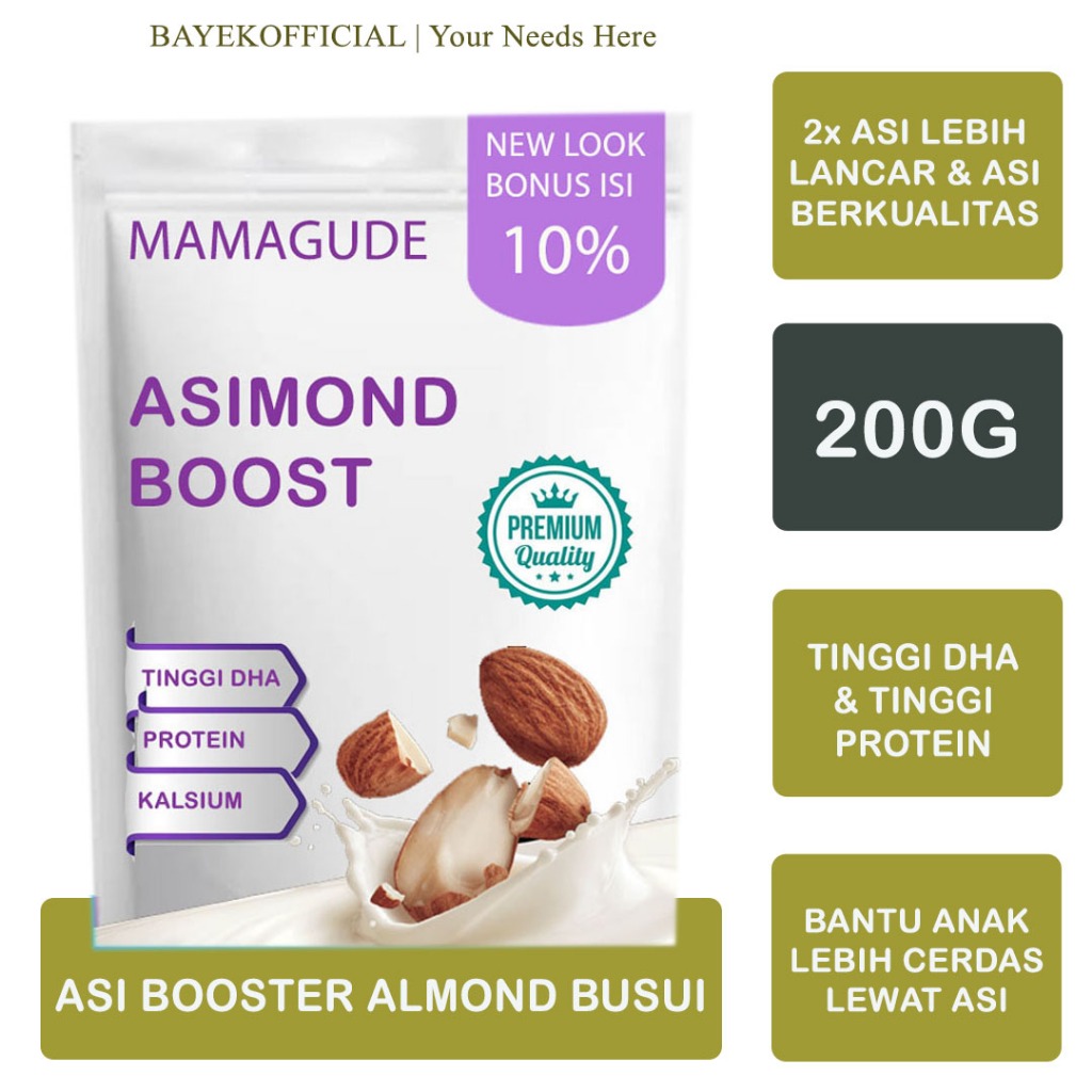 Susu Menyusui Almond Asi Booster Menyusui Pelancar Asi Boster Susu Pelancaran Asi Obat Pelancar Asi 