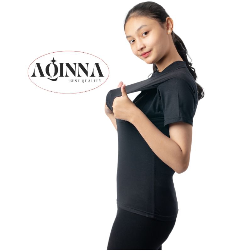 Kaos Busui Lengan Pendek Inner Daleman Baju Menyusui Bukaan Kiri Kanan