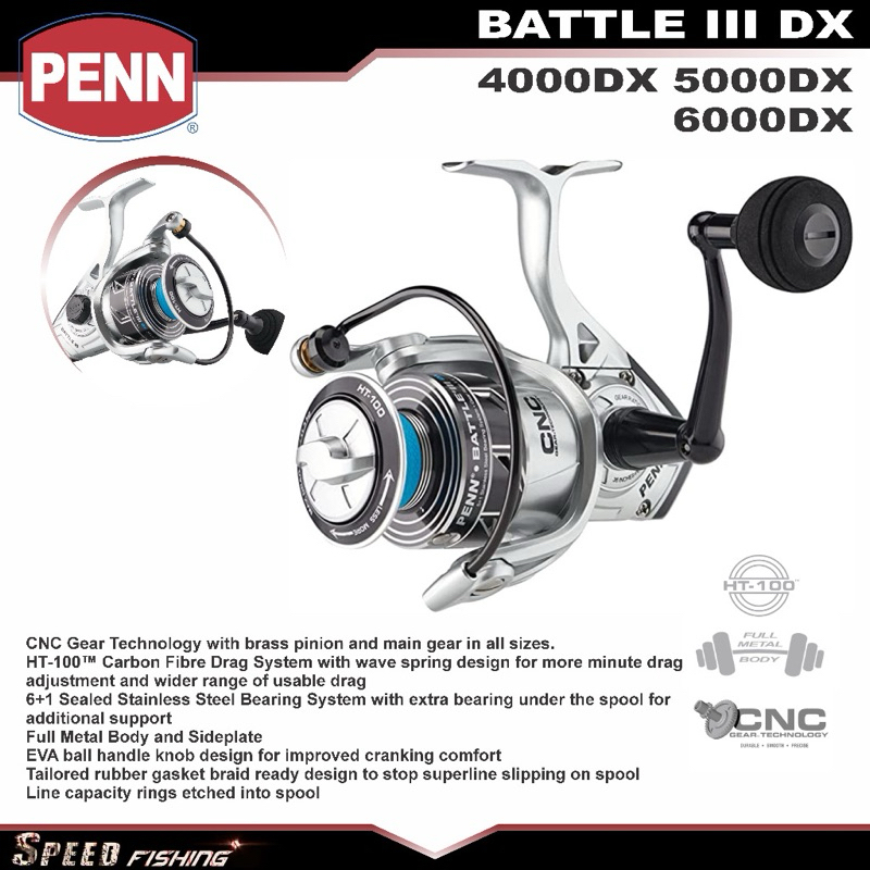 REEL SPINNING PENN BATTLE III DX