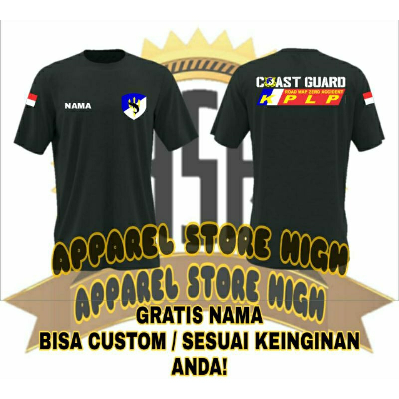 KAOS COAST GUARD KPLP/BAJU KPLP/ATASAN PRIA WANITA COAST GUARD KPLP LENGAN PENDEK TERBARU
