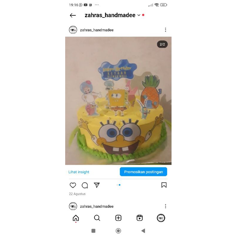 

KUE ULANG TAHUN SPONGEBOB