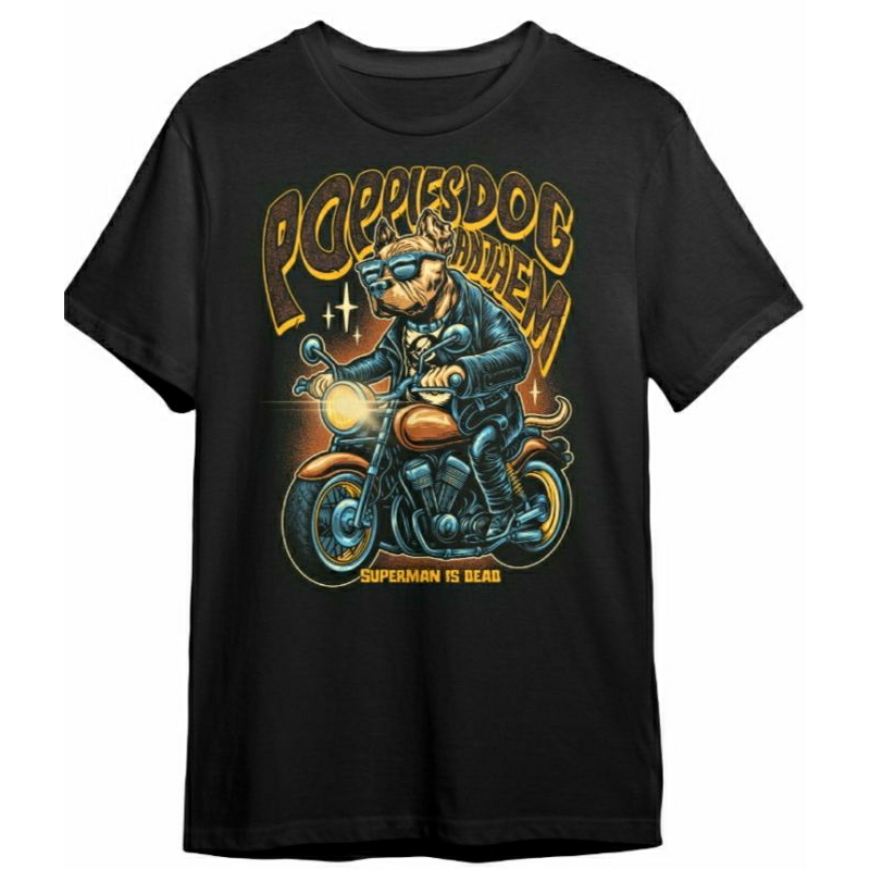SID MERCH / KAOS SID TS POPIESDOG23 BK / MALAIKAT BAWAH TANAH / KAOS SUPERMAN IS DEAD / KAOS MERCHAN