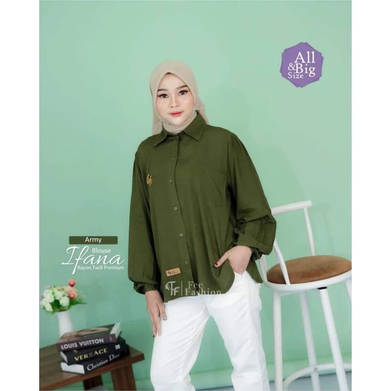 IFANA BLOUSE by FEE FASHION ATASAN wanita POLOS BRANDED